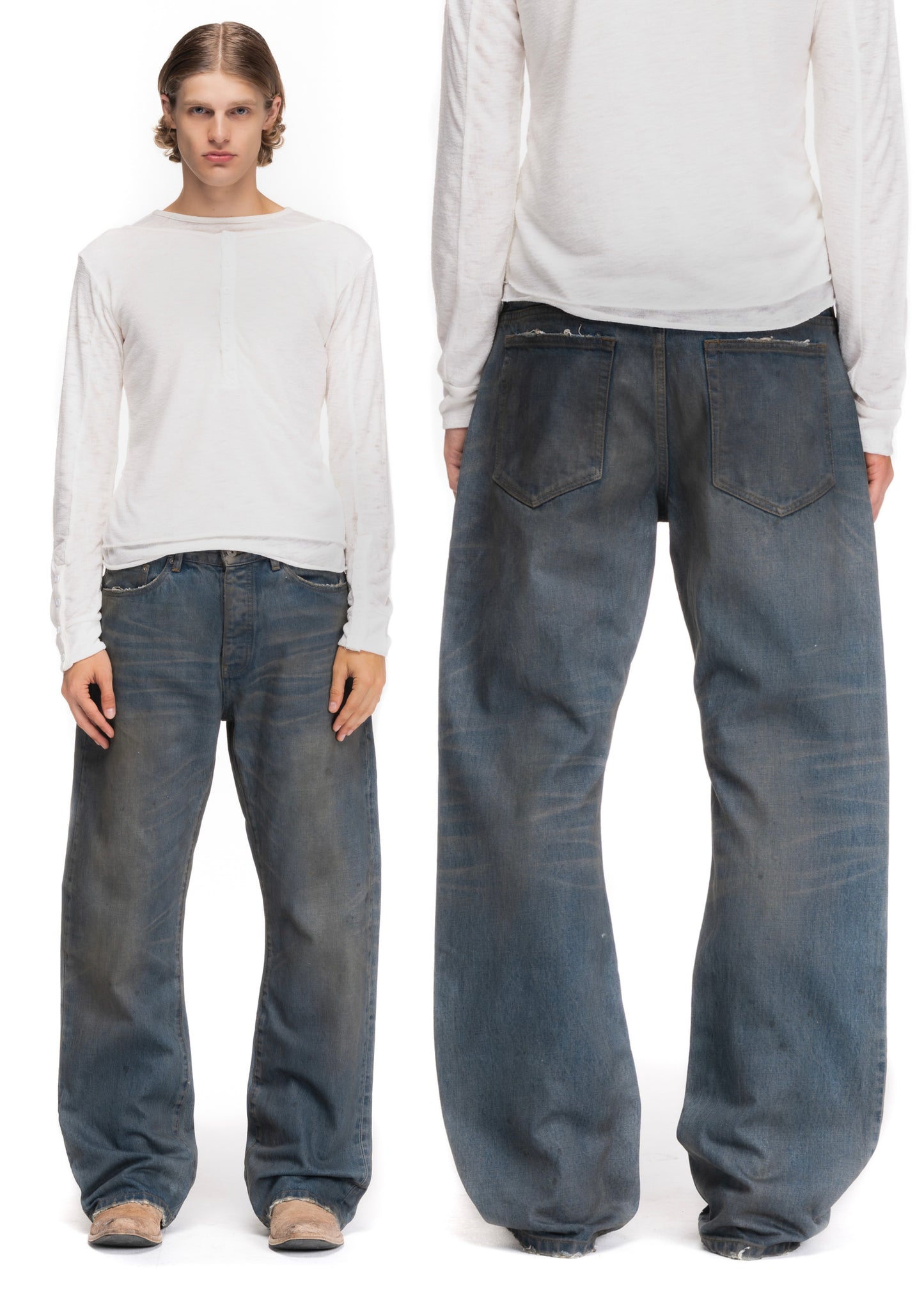 VINTAGE BLUE SELVEDGE BOOTCUT DENIM