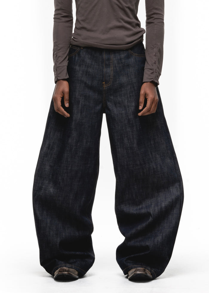 RAW DENIM JAPANESE ULTRA LOOSE FIT BLUE