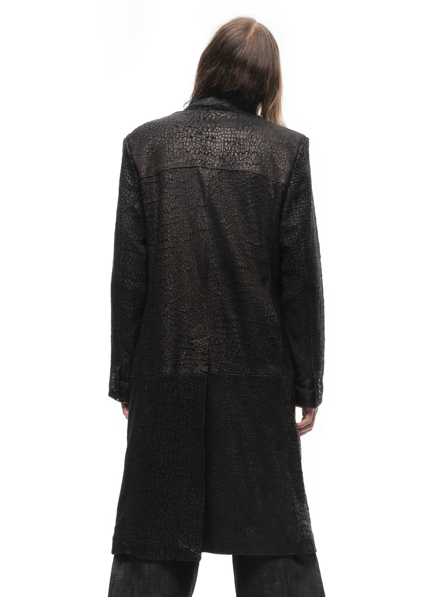 DRIED OCEAN LEATHER COAT