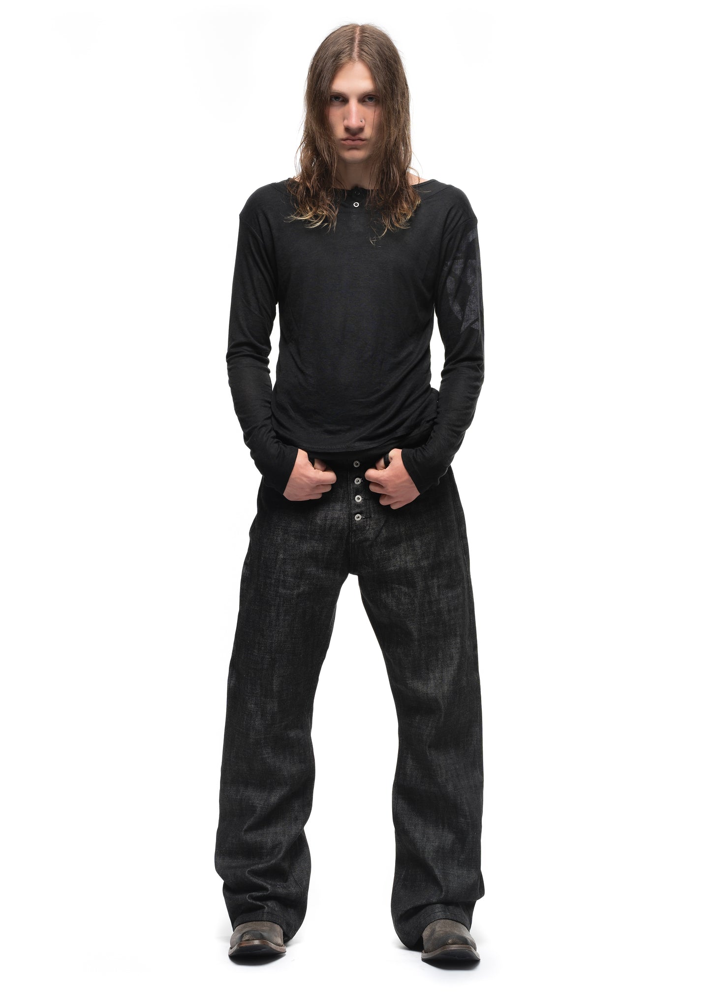 RAW DENIM JAPANESE BOOTCUT FIT BLACK