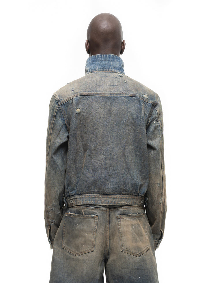 JAPANESE DUST SELVEDGE TRUCKER JACKET