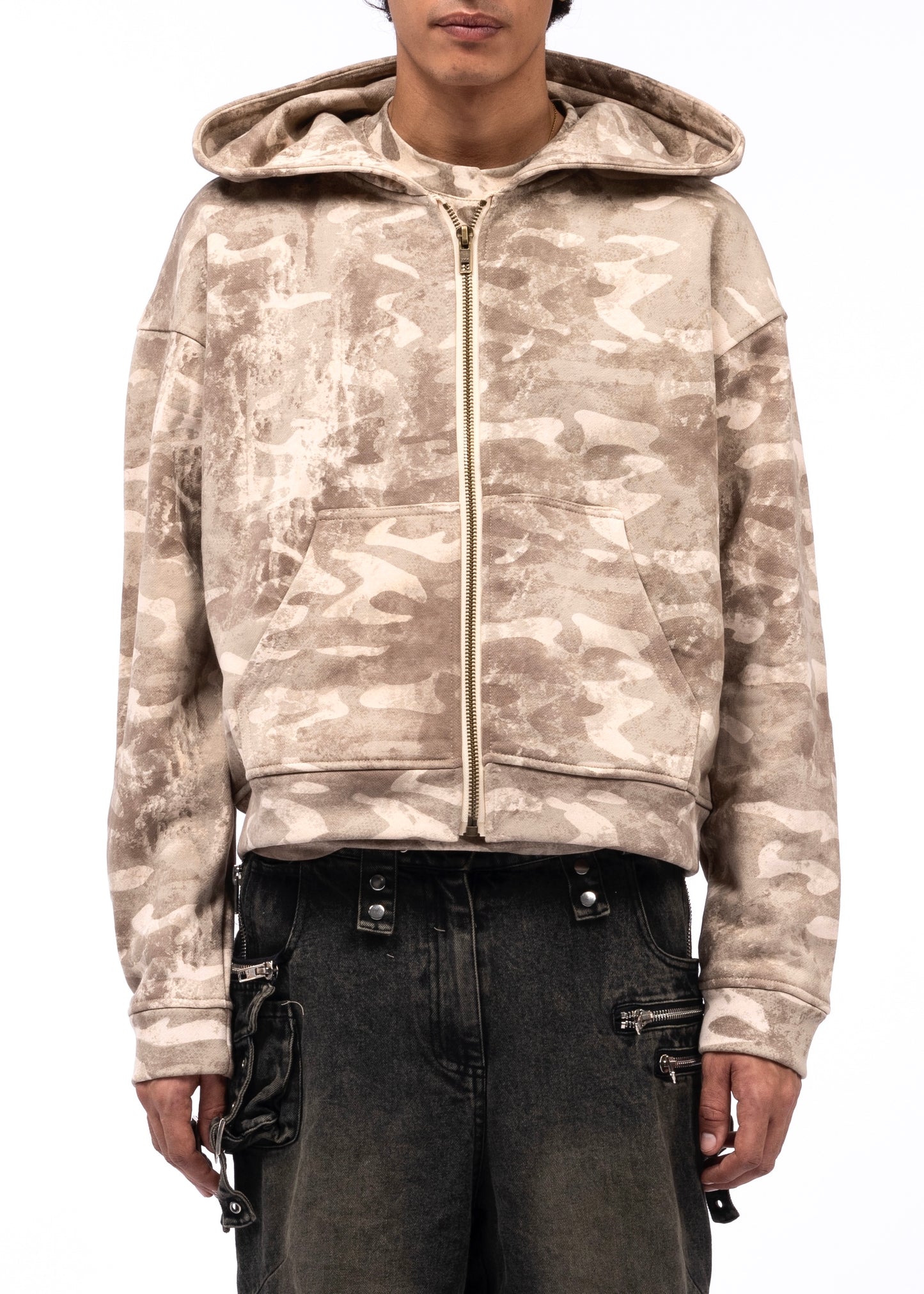 CAMO MONOGRAM ZIP JACKET