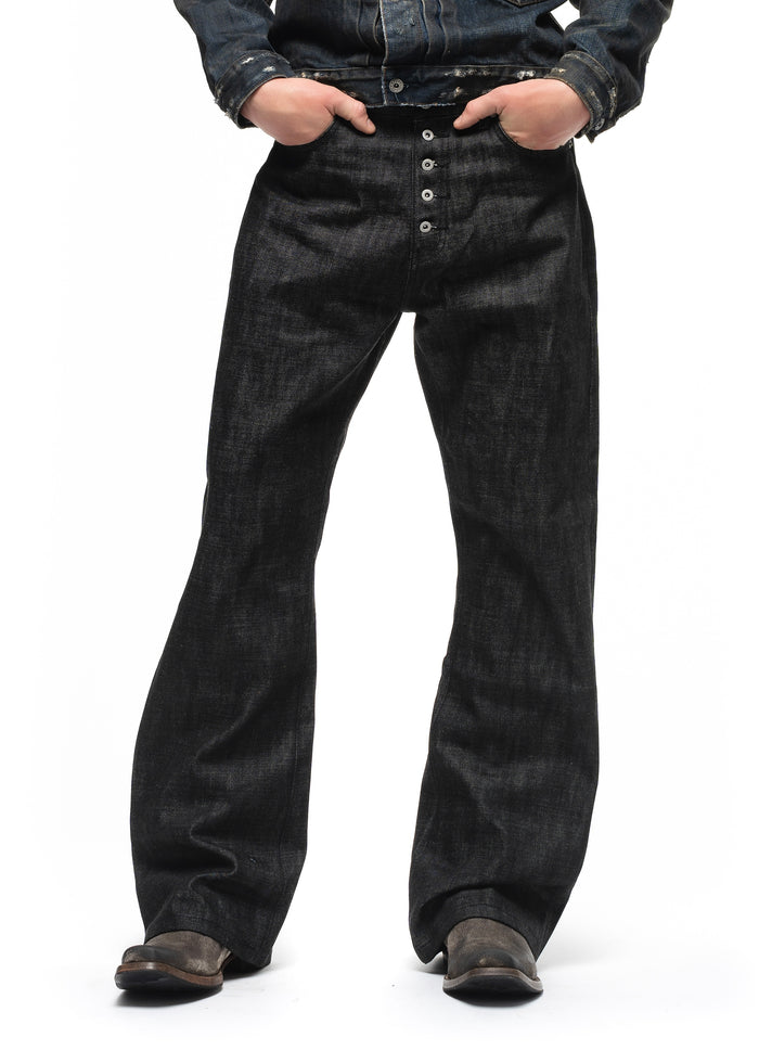 RAW DENIM JAPANESE BOOTCUT FIT BLACK