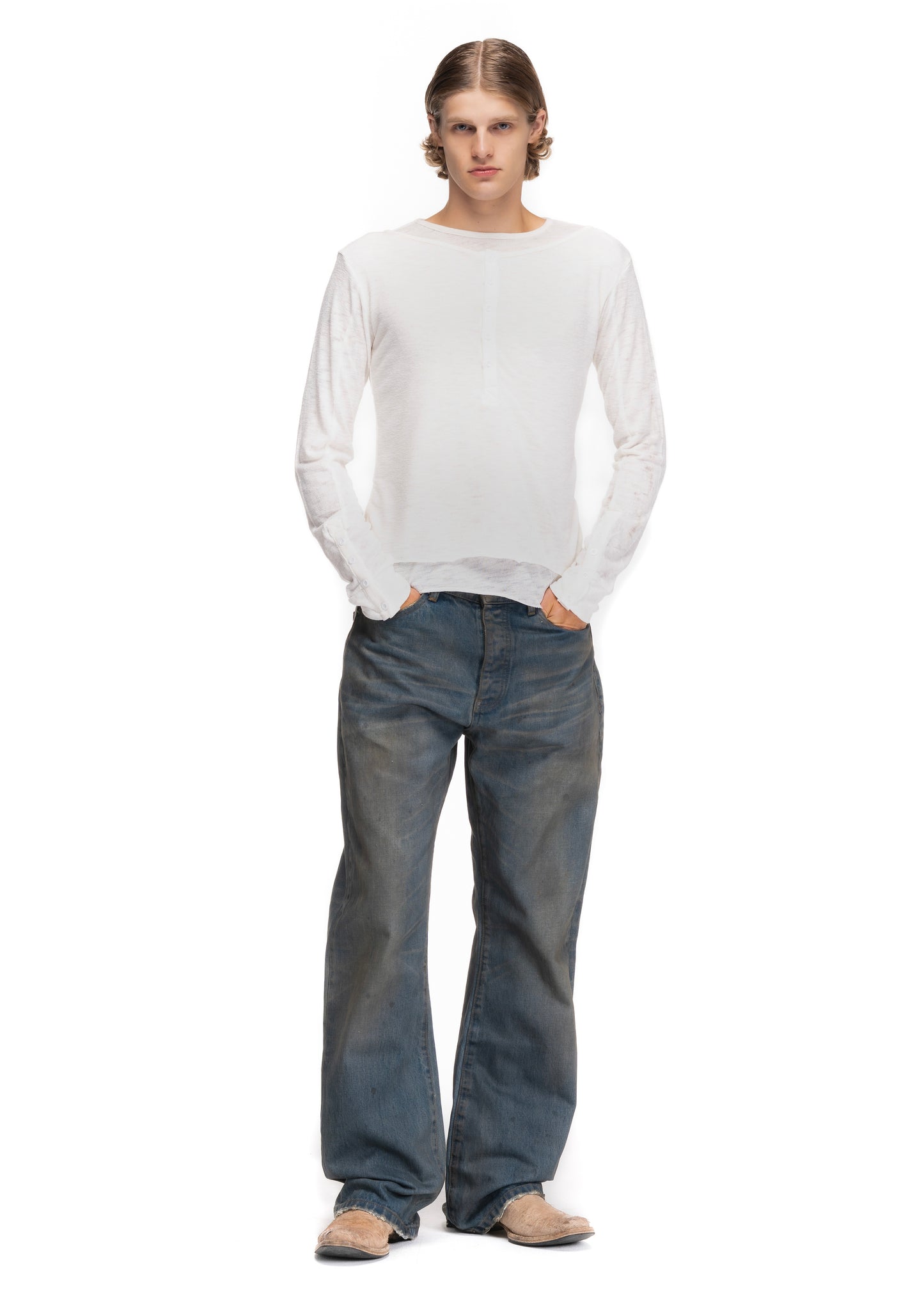 VINTAGE BLUE SELVEDGE BOOTCUT DENIM