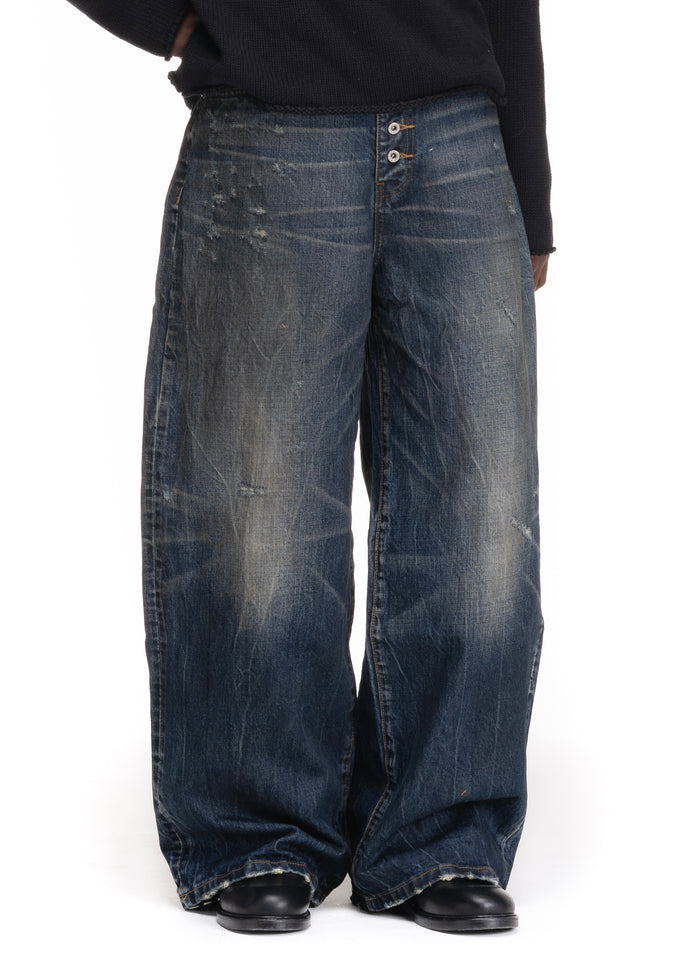 MIDNIGHT INDIGO SELVEDGE DENIM LOOSE FIT