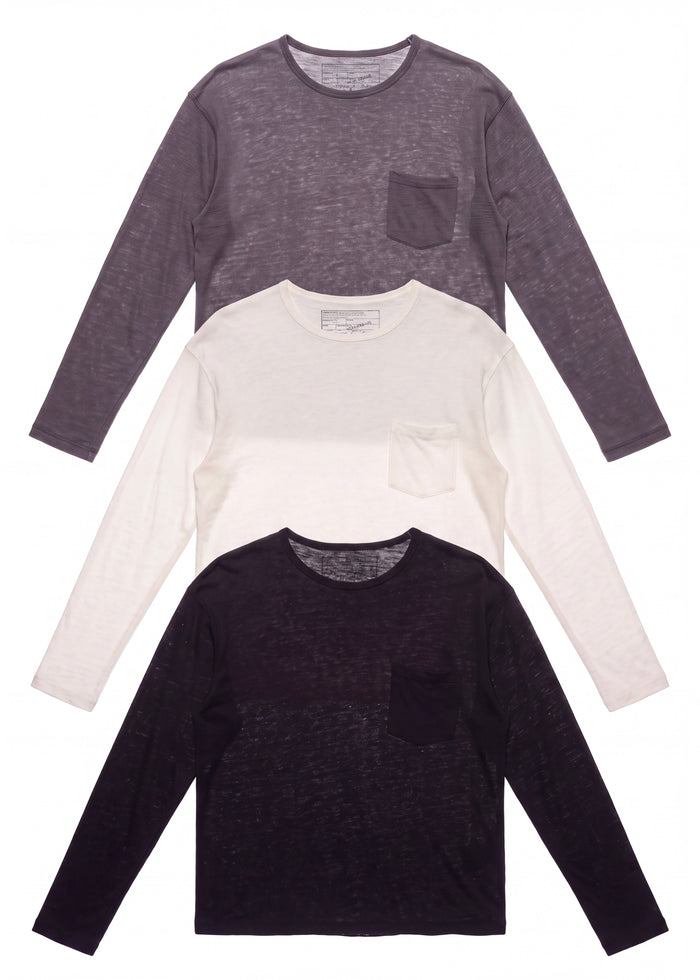 BASIC STRUCTURED LONGSLEEVE 3-PACK