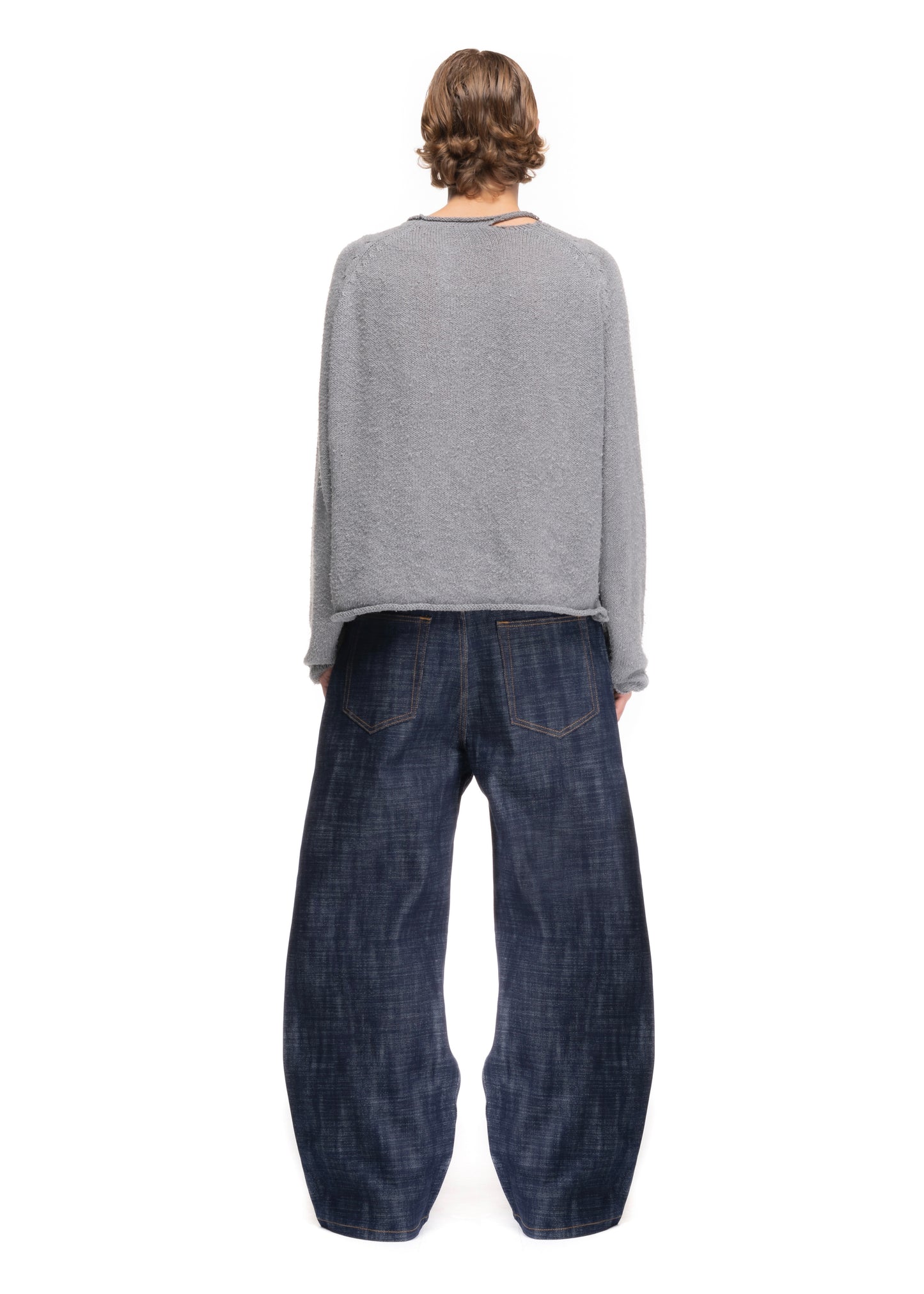 RAW DENIM JAPANESE LOOSE FIT HEAVY STRUCTURED BLUE