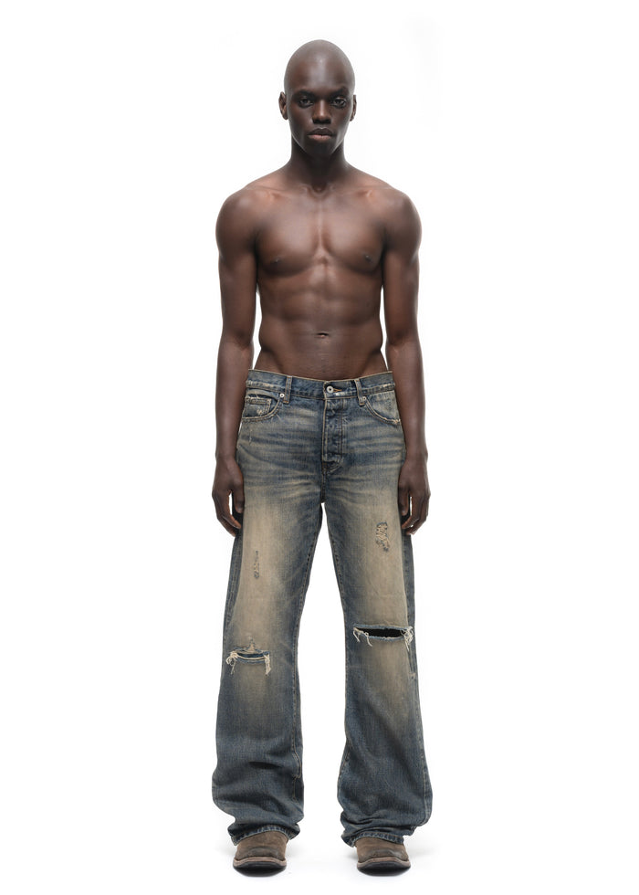 JAPANESE SELVEDGE WORN BOOTCUT DENIM