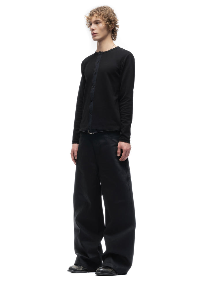 JAPANESE SELVEDGE LOOSE DENIM BLACK