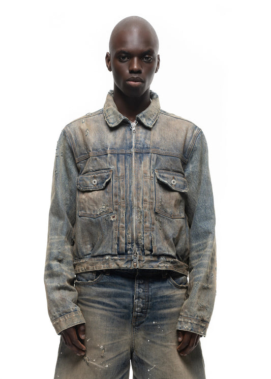 JAPANESE DUST SELVEDGE TRUCKER JACKET