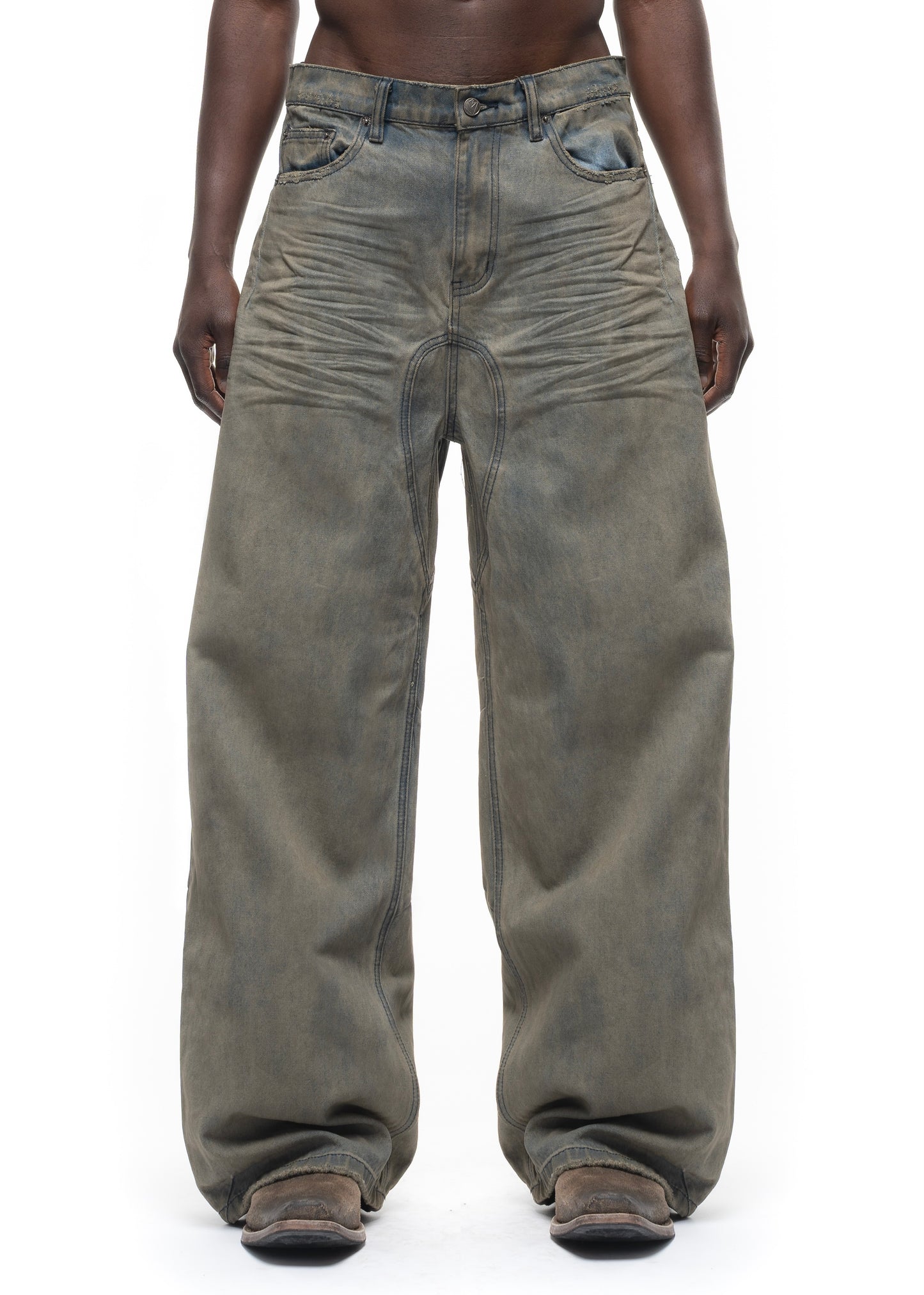LOOSE EVERYDAY CONCRETE DUST DENIM