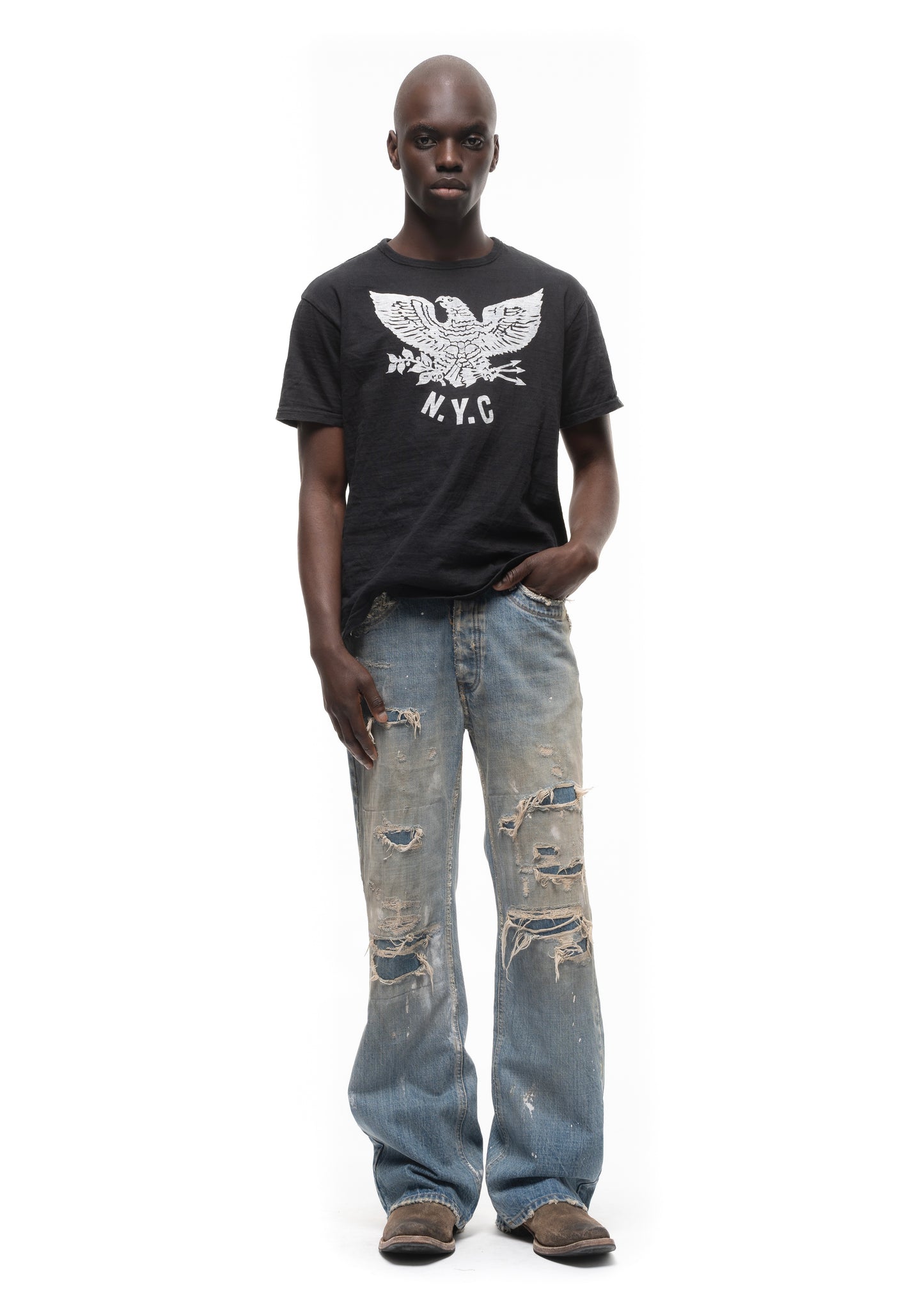 ITALIAN SEWN & WORN BOOTCUT DENIM