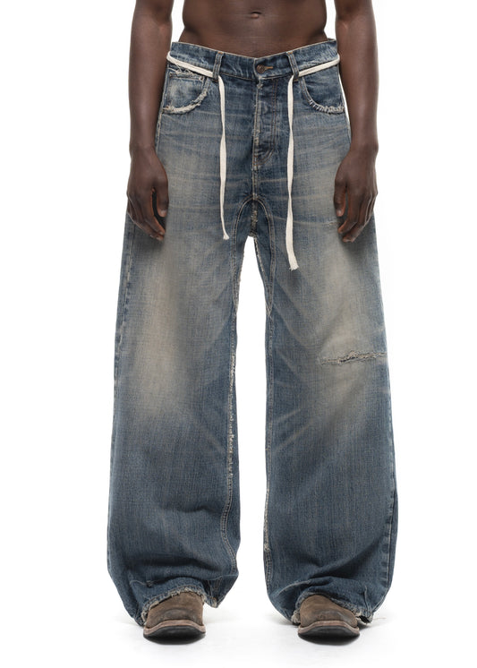 ITALIAN NAPOLI TEXTURE LOOSE DENIM