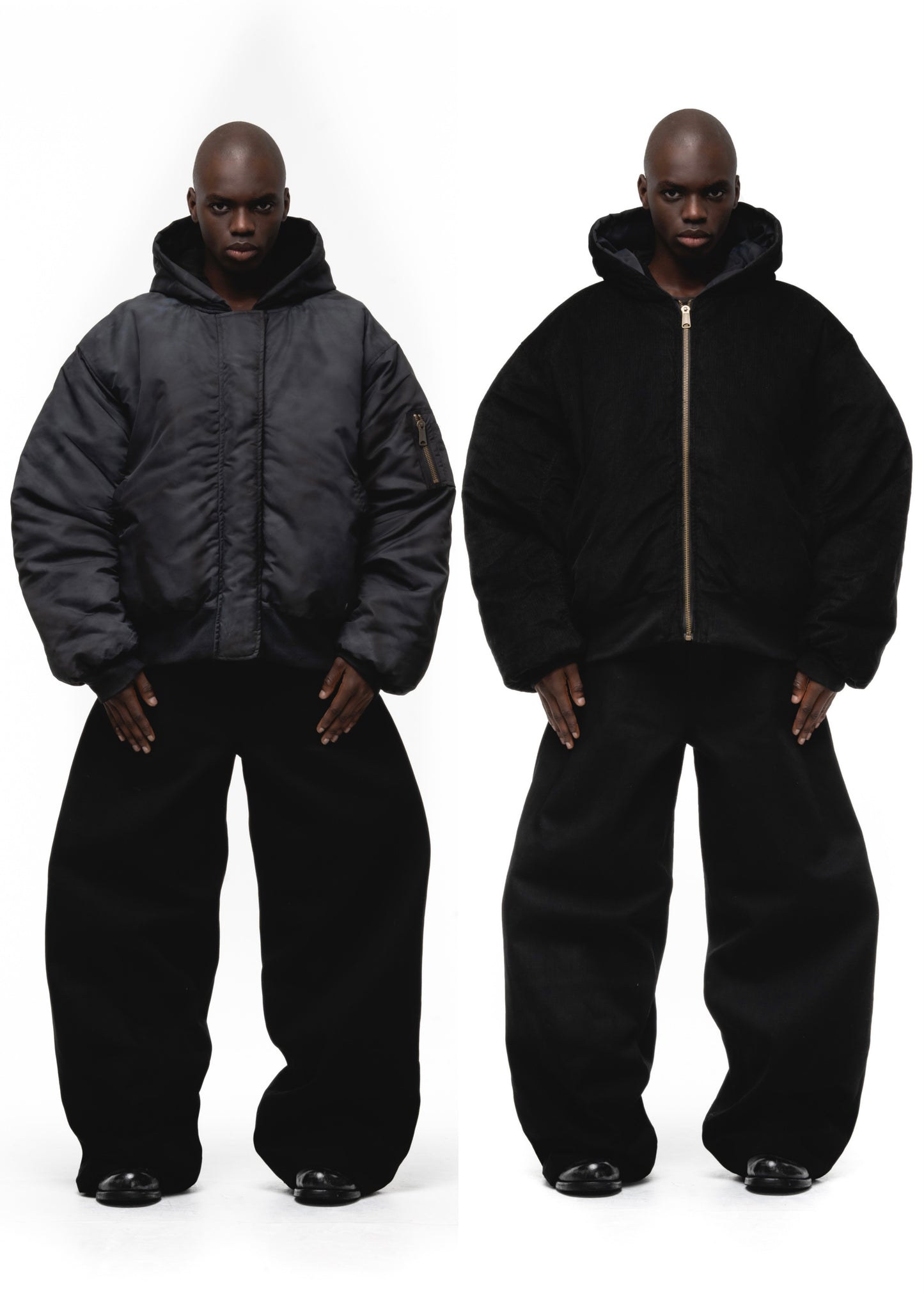 REVERSIBLE ONYX BOMBER JACKET BLACK