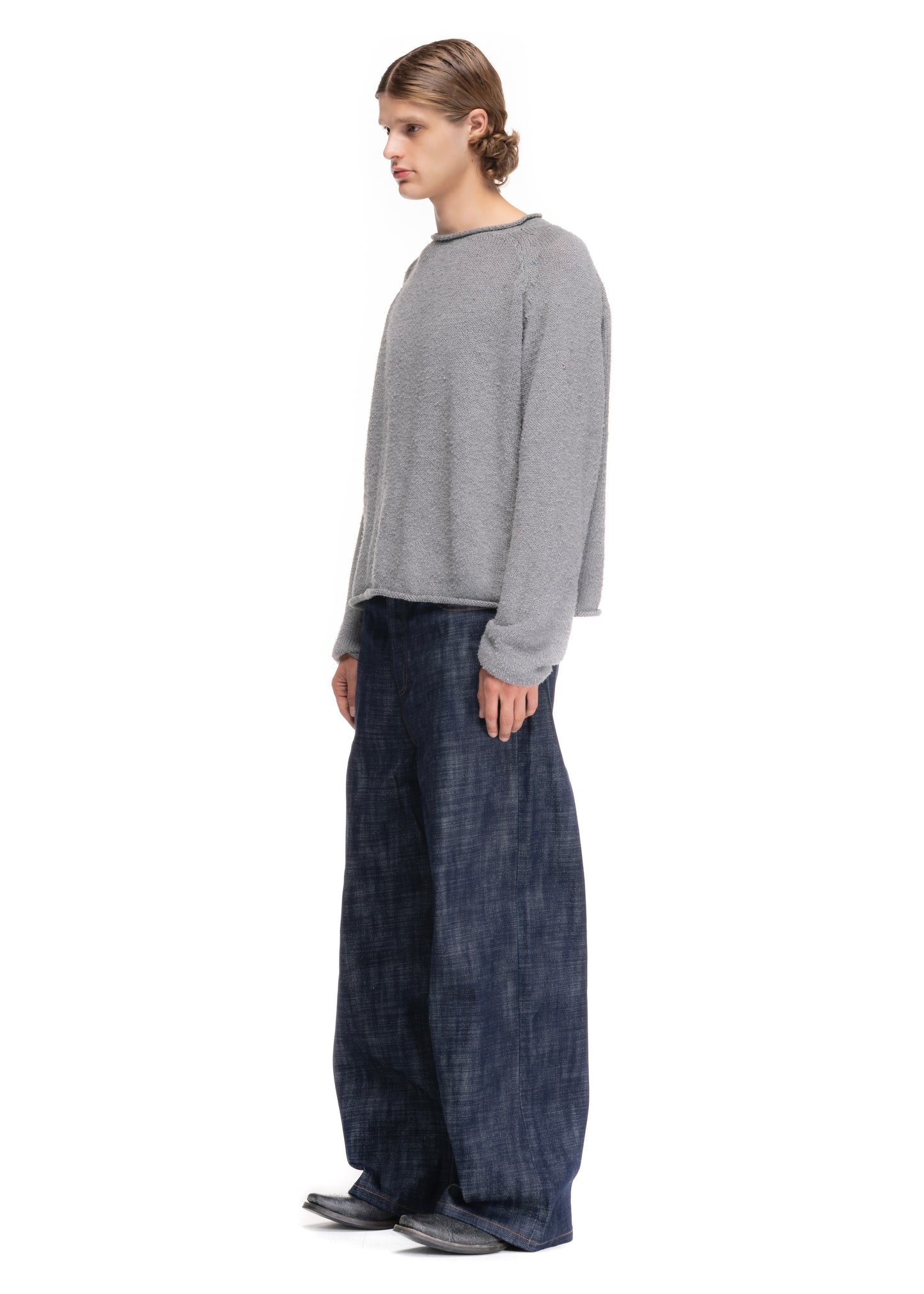 RAW DENIM JAPANESE LOOSE FIT HEAVY STRUCTURED BLUE