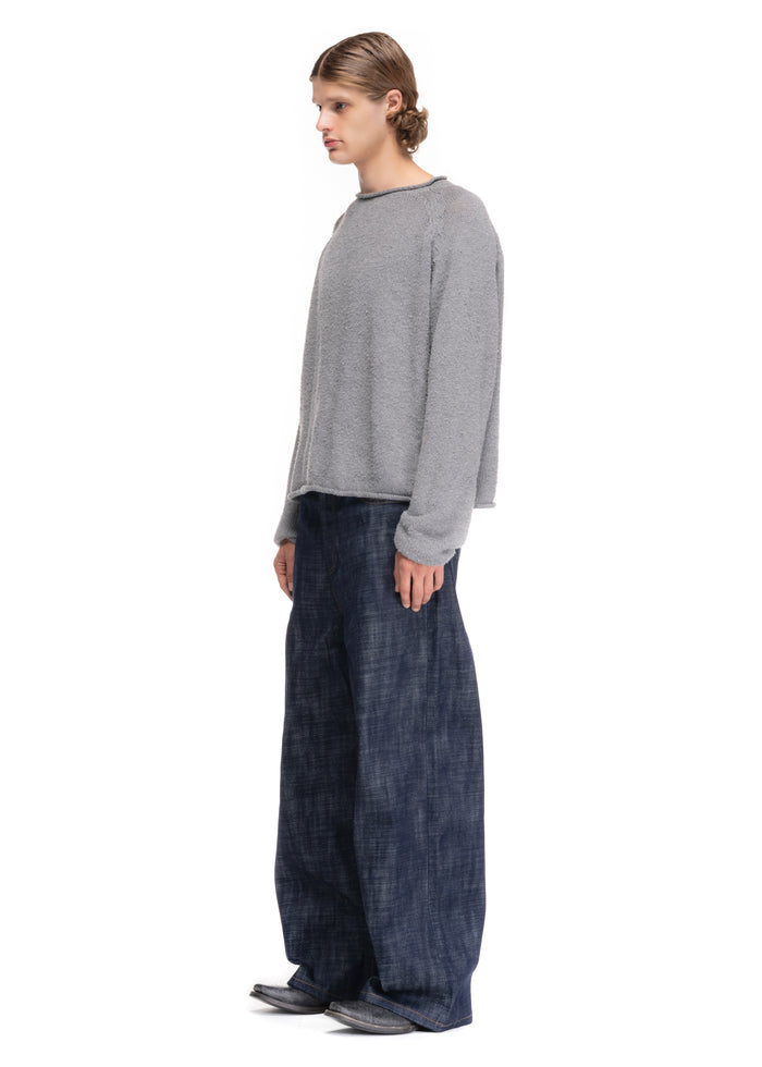 RAW DENIM JAPANESE LOOSE FIT HEAVY STRUCTURED BLUE
