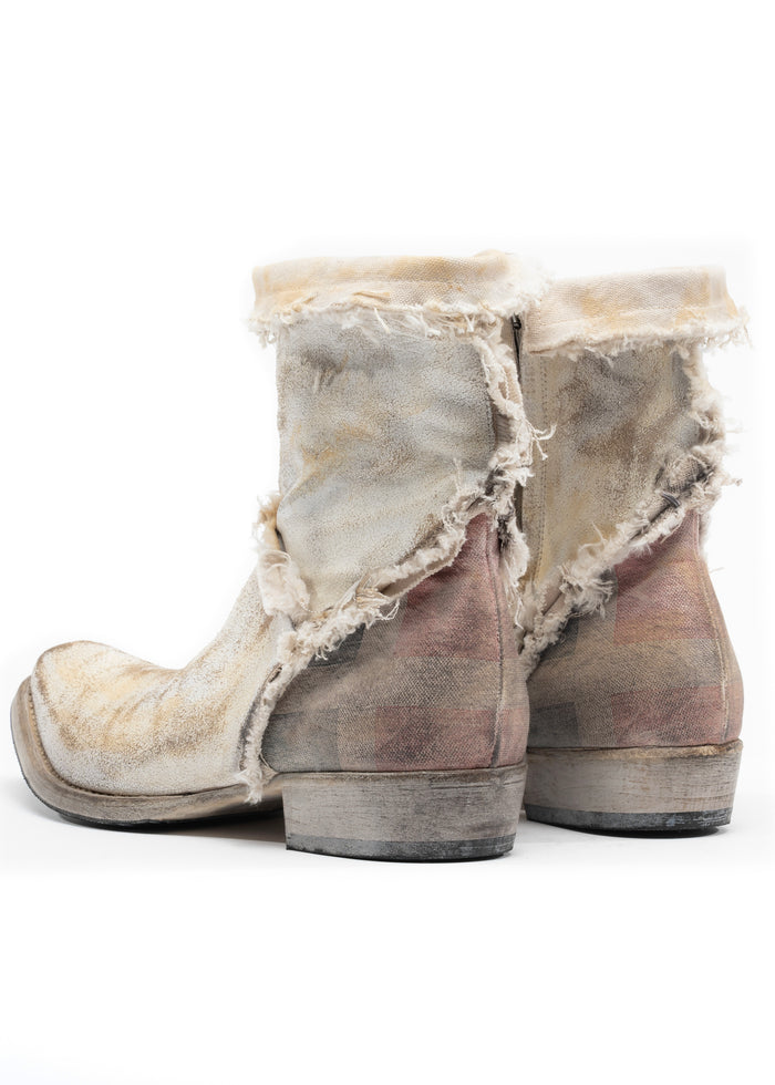 TEXAN BOOTS FLAG BEIGE USED