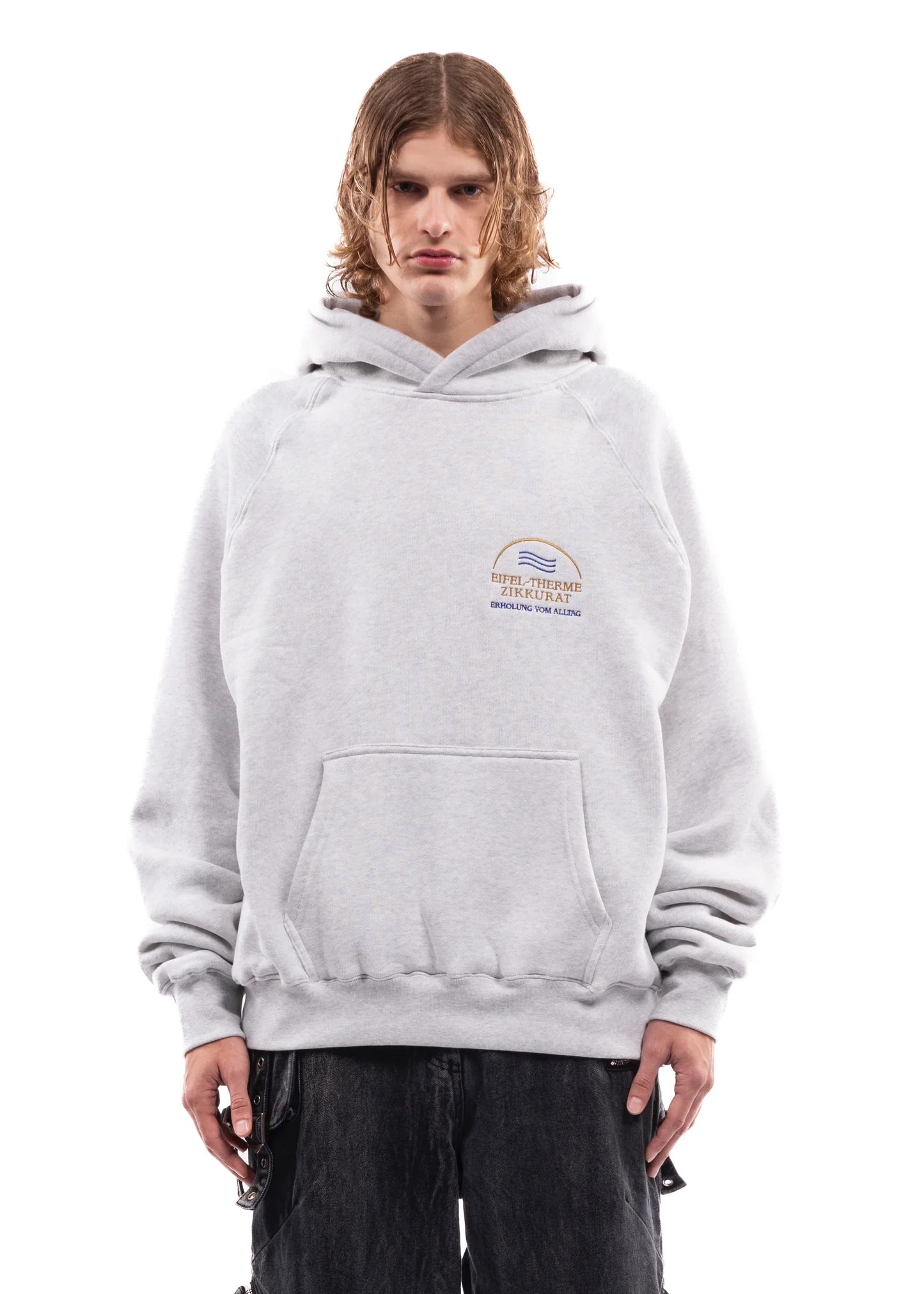 EIFEL-THERME HEAVY GREY HOODIE – NO/FAITH STUDIOS