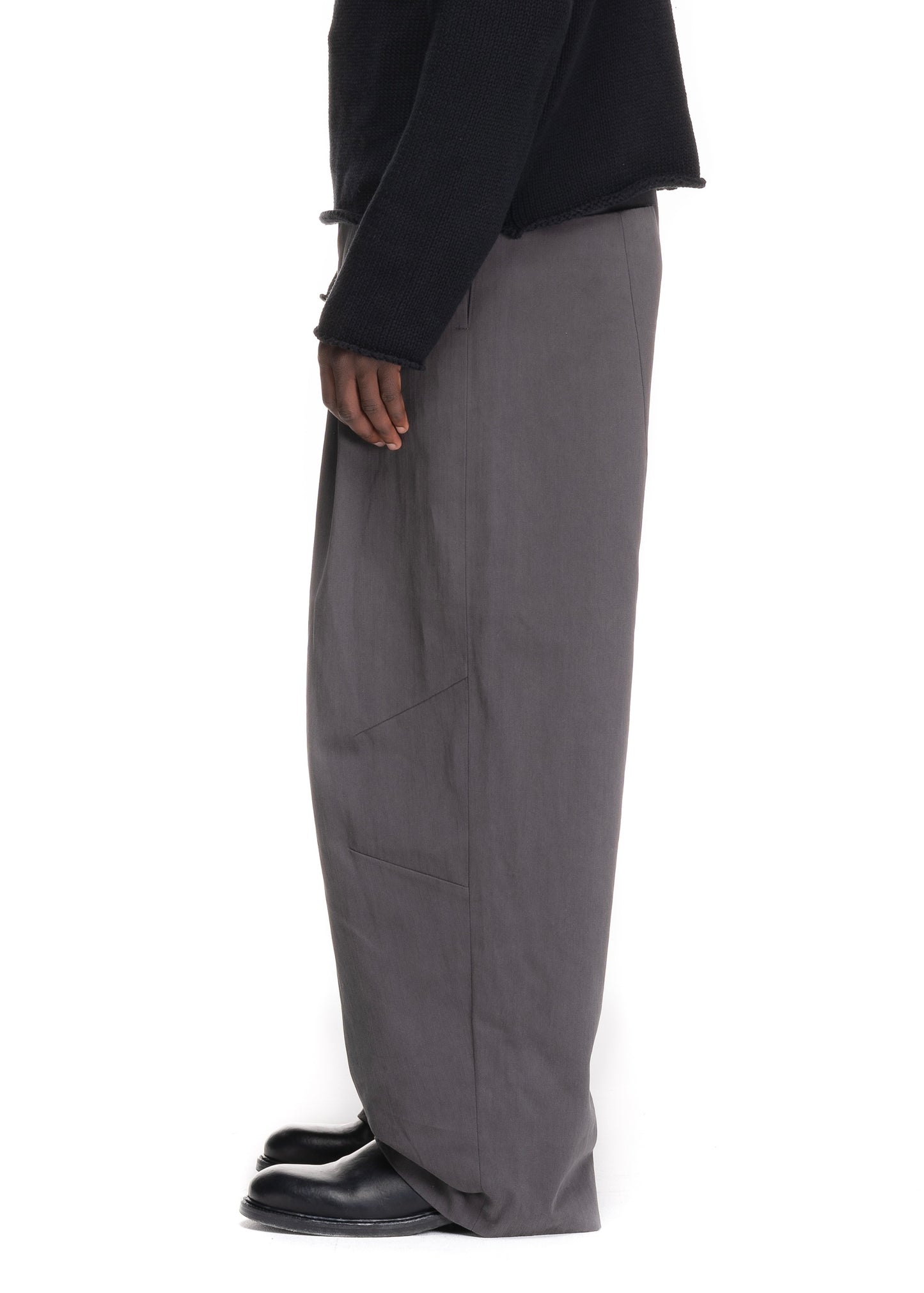 NFS PLEATED SUIT PANTS GREY