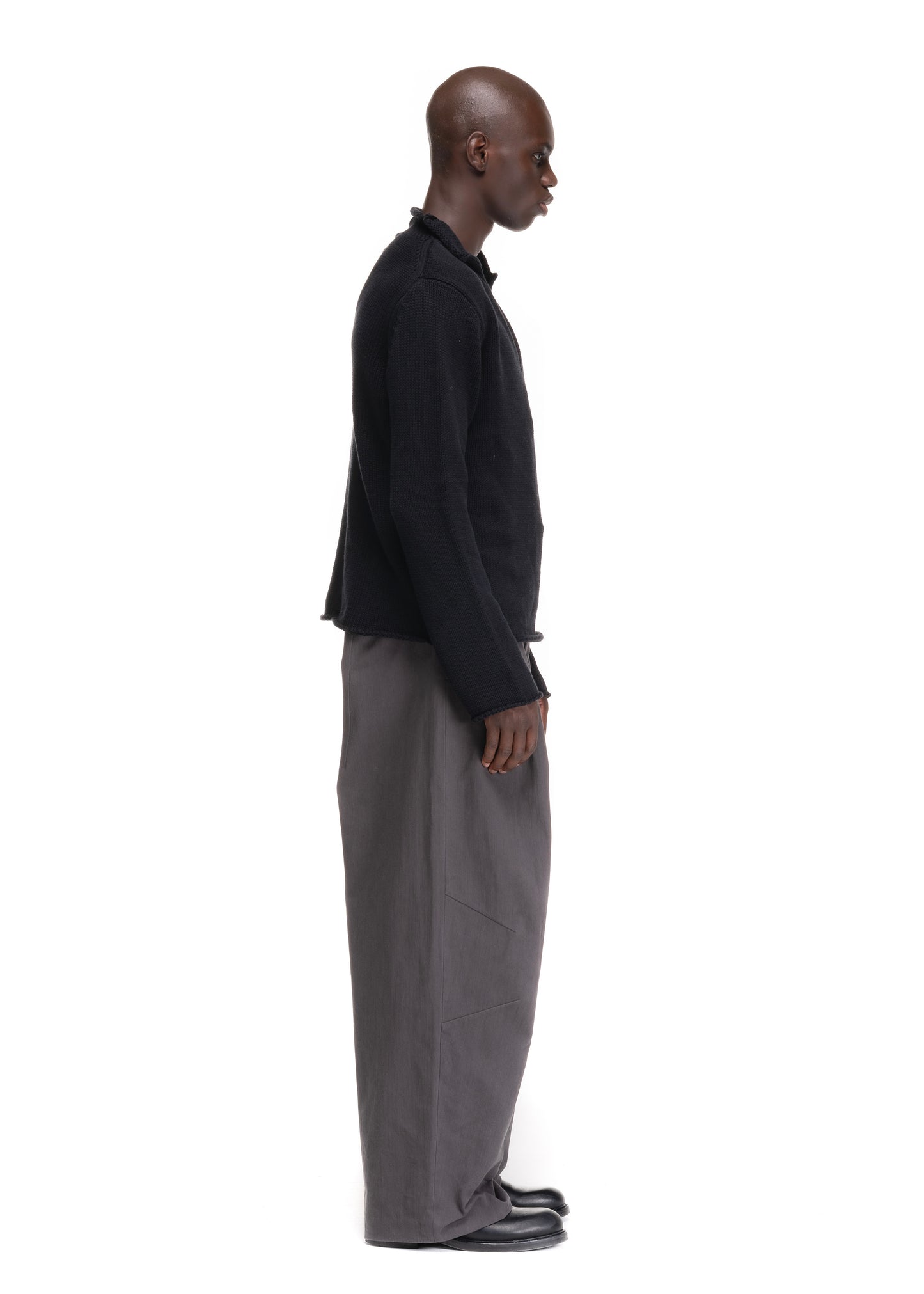 NFS PLEATED SUIT PANTS GREY