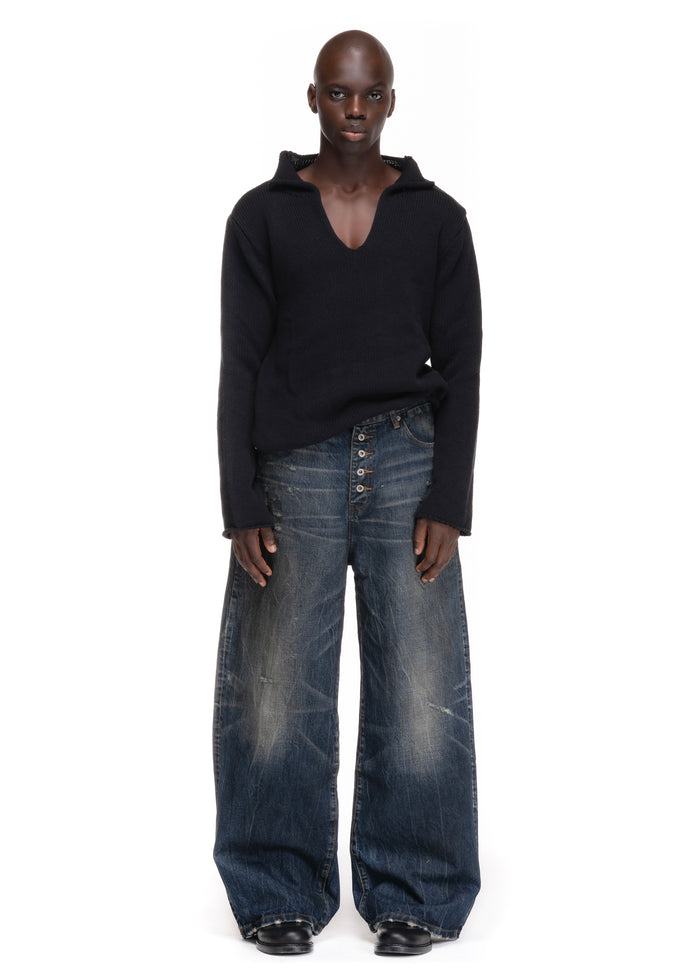 MIDNIGHT INDIGO SELVEDGE DENIM LOOSE FIT