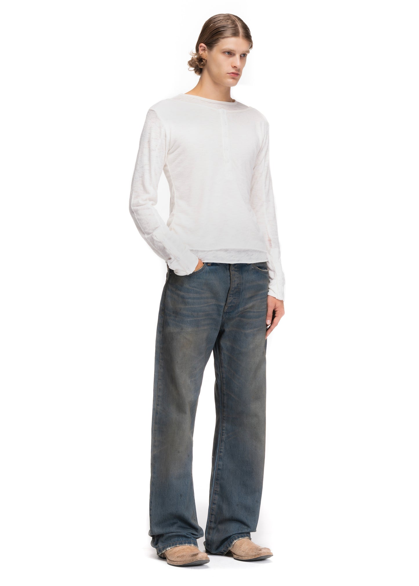 VINTAGE BLUE SELVEDGE BOOTCUT DENIM