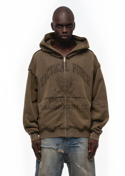 TACTICAL FORCE ZIPPER VINTAGE OLIVE