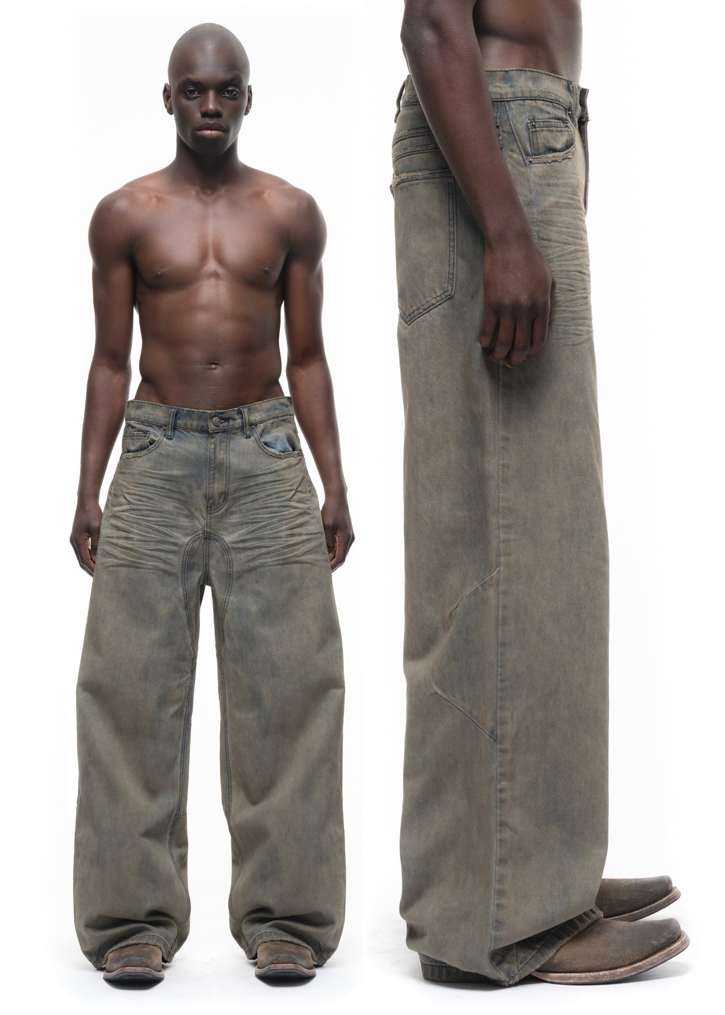 LOOSE EVERYDAY CONCRETE DUST DENIM