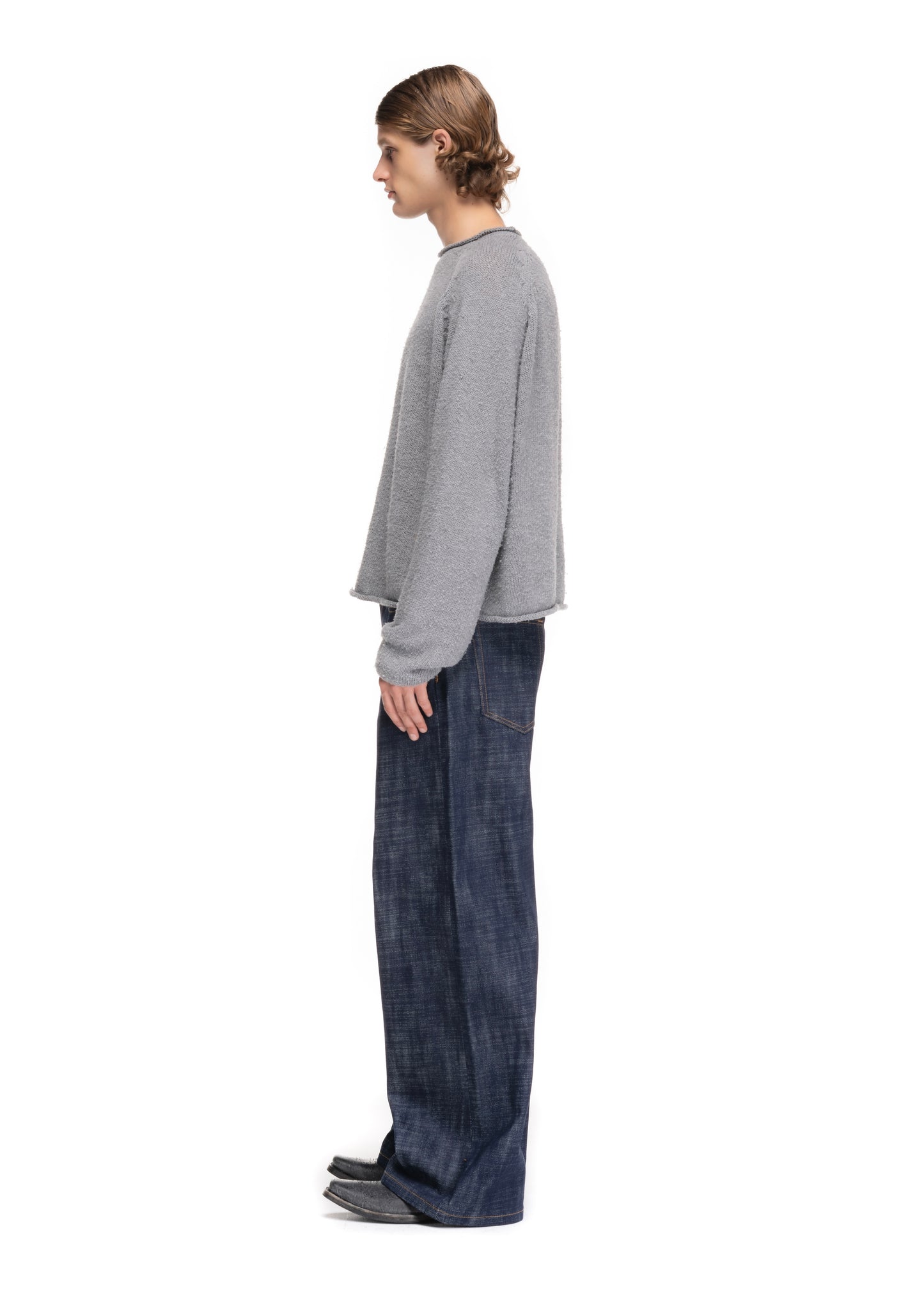 RAW DENIM JAPANESE LOOSE FIT HEAVY STRUCTURED BLUE