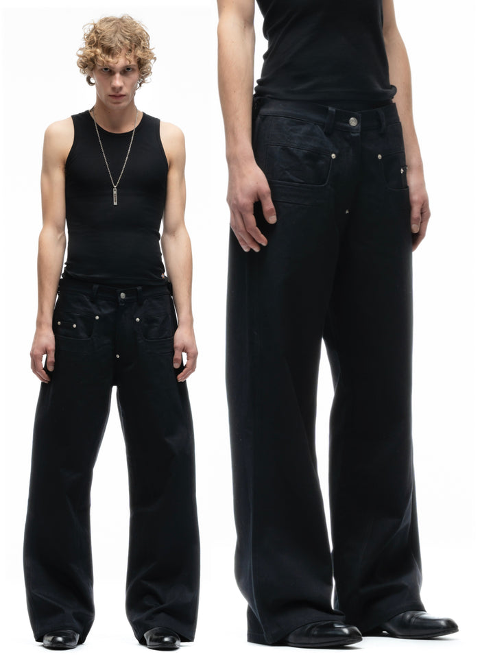 LAYERED BOOTCUT PANTS