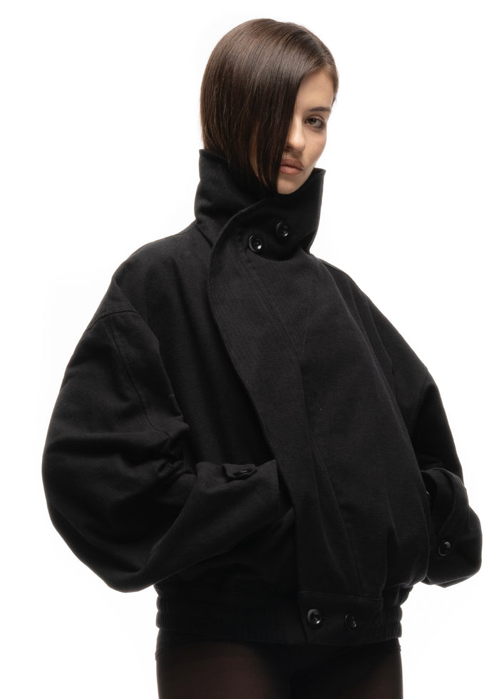 MOLESKIN JACKET BLACK FEMALE