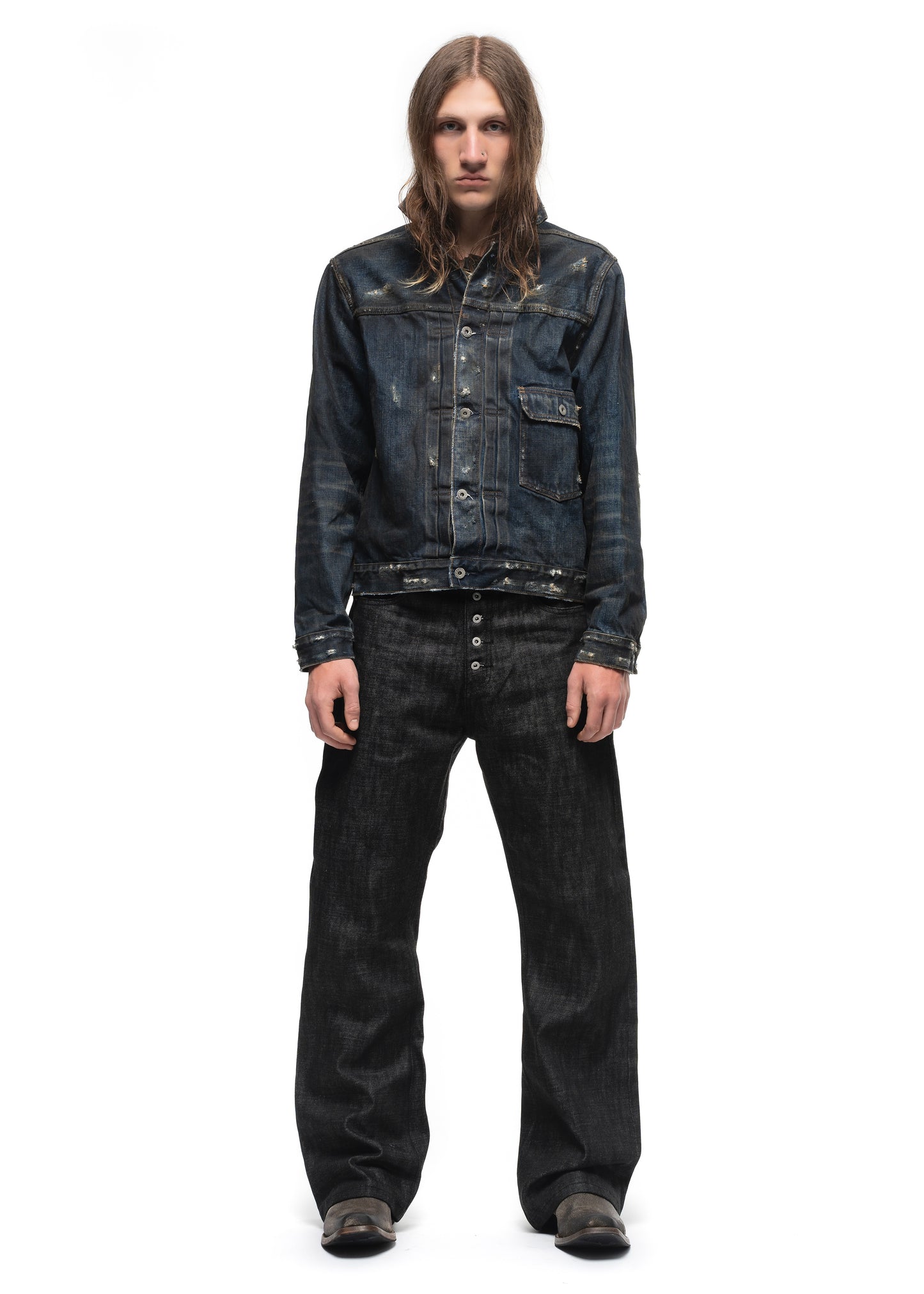 RAW DENIM JAPANESE BOOTCUT FIT BLACK