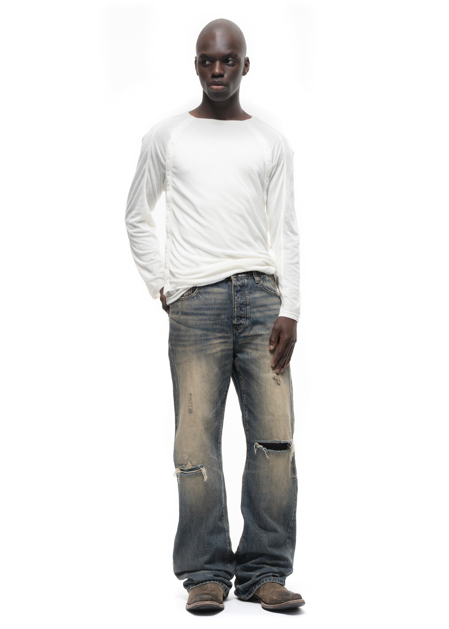 JAPANESE SELVEDGE WORN BOOT CUT DENIM