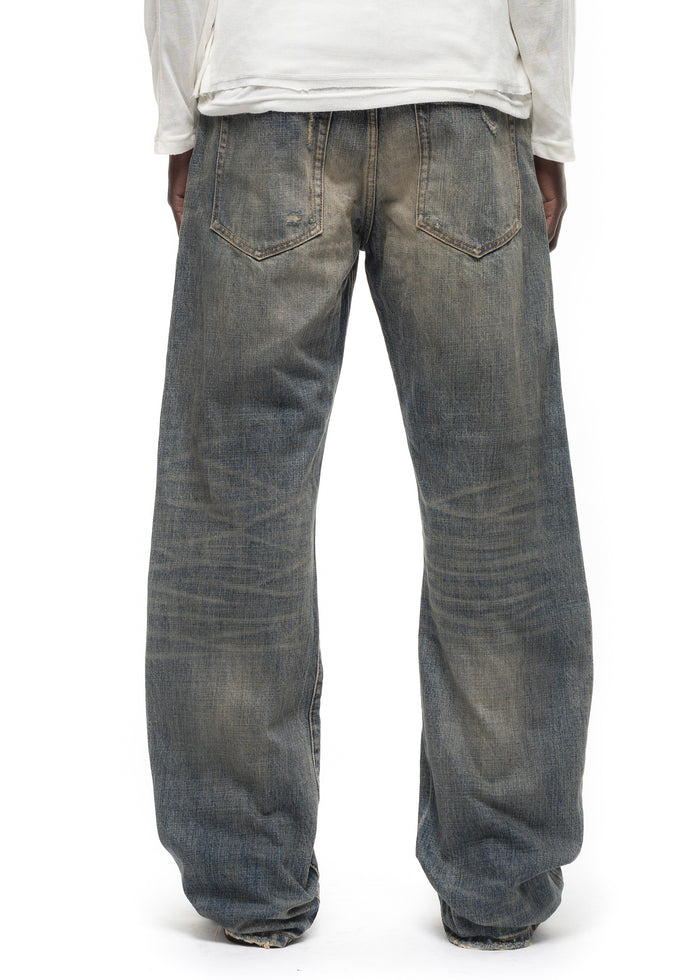 JAPANESE SELVEDGE WORN BOOTCUT DENIM