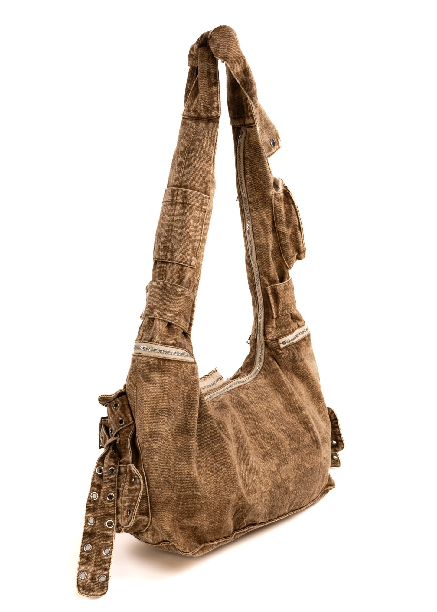 DENIM MULTIPOCKET BAG 002 BEIGE