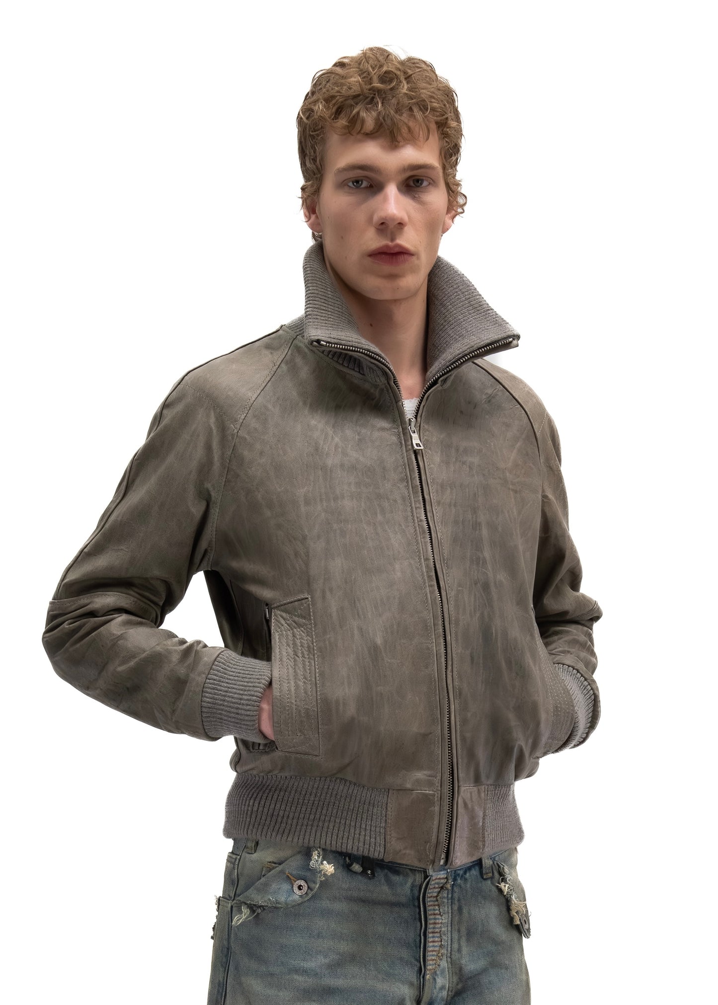 DUST ONE CUT LEATHER JACKET