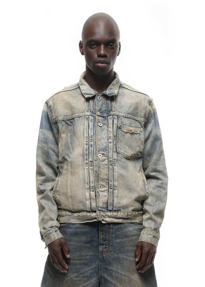 JAPANESE ASH SELVEDGE BUTTON JACKET