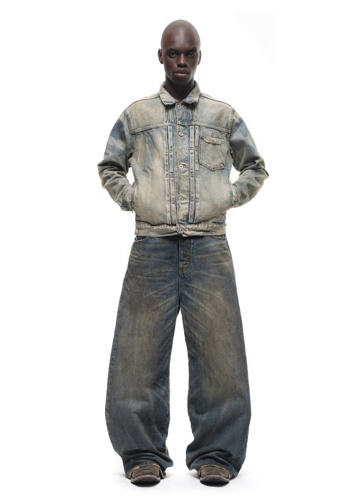 JAPANESE ASH SELVEDGE BUTTON JACKET