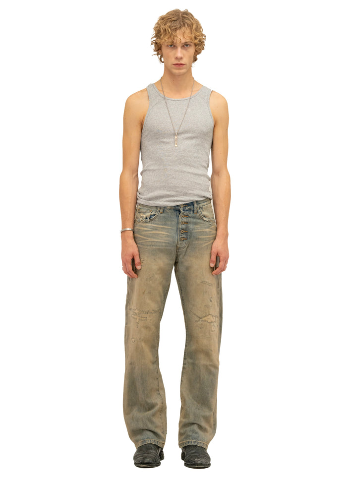 REPAIRED DUST BOOTCUT DENIM
