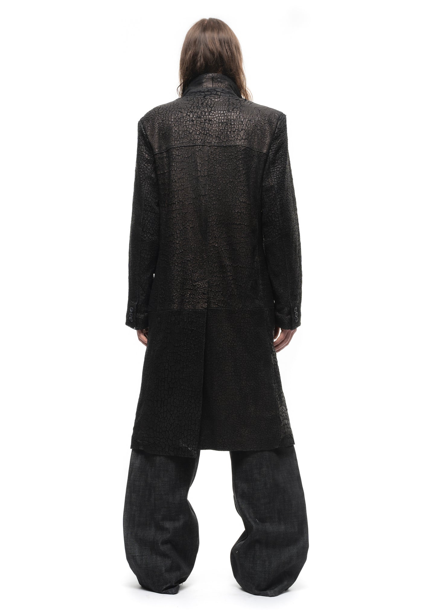 DRIED OCEAN LEATHER COAT