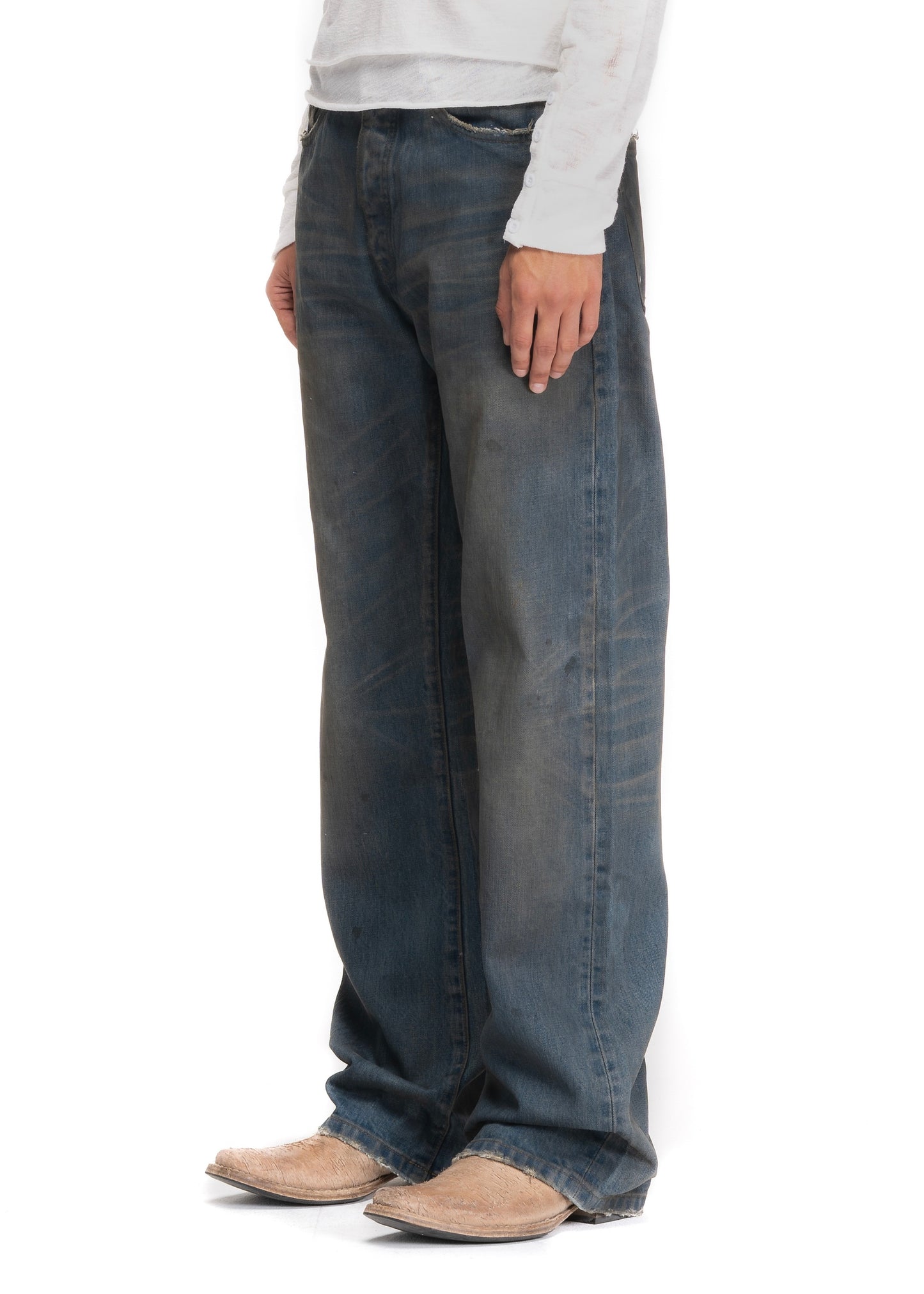 VINTAGE BLUE SELVEDGE BOOTCUT DENIM