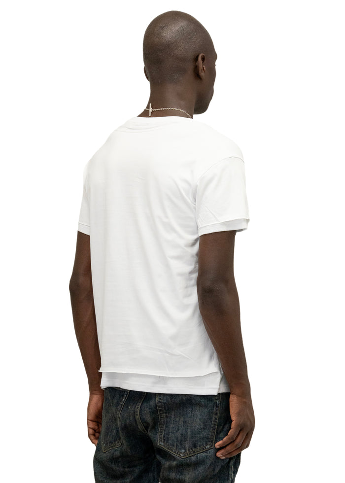 DOUBLE-LAYERED T-SHIRT WHITE