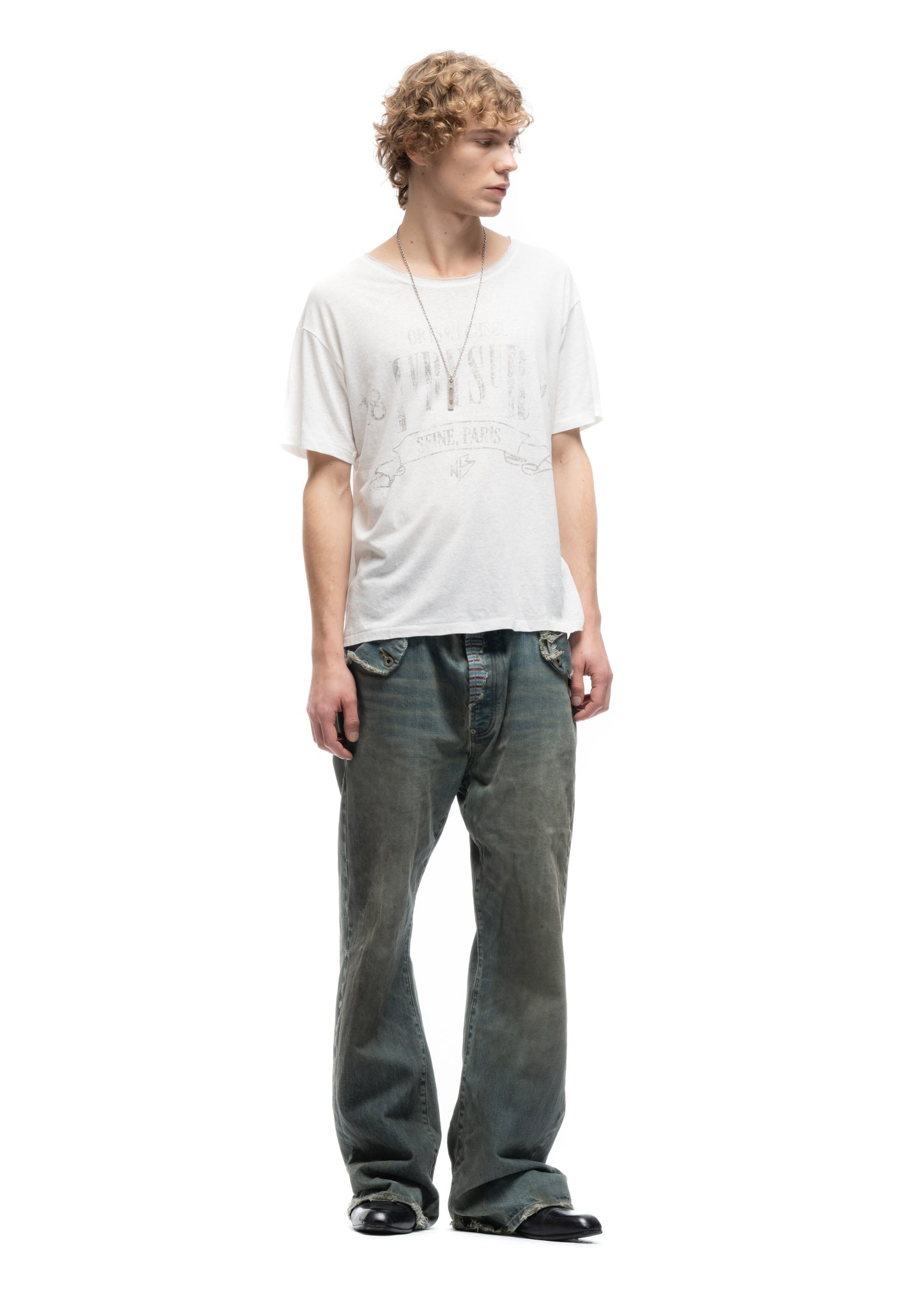 IVRY TEXTURED T-SHIRT WHITE