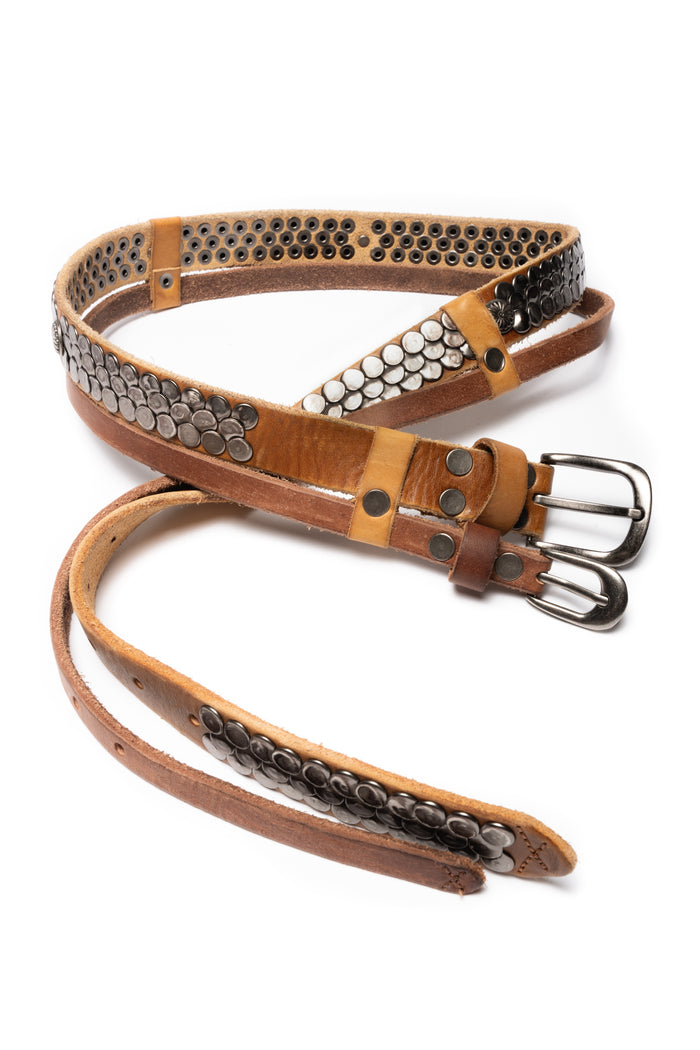 NFS DOUBLE-LAYERED BELT BROWN