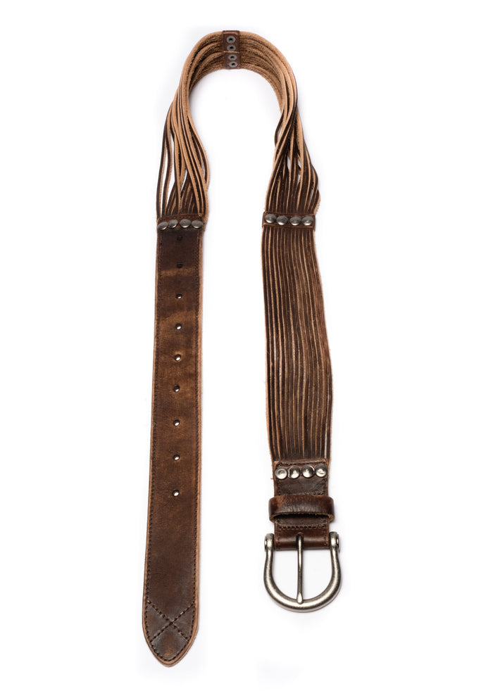 SNAKE BELT USED BROWN