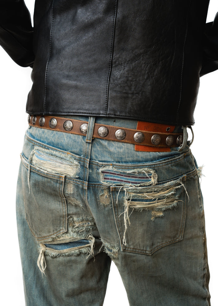 NFS EMBLEM BELT BROWN