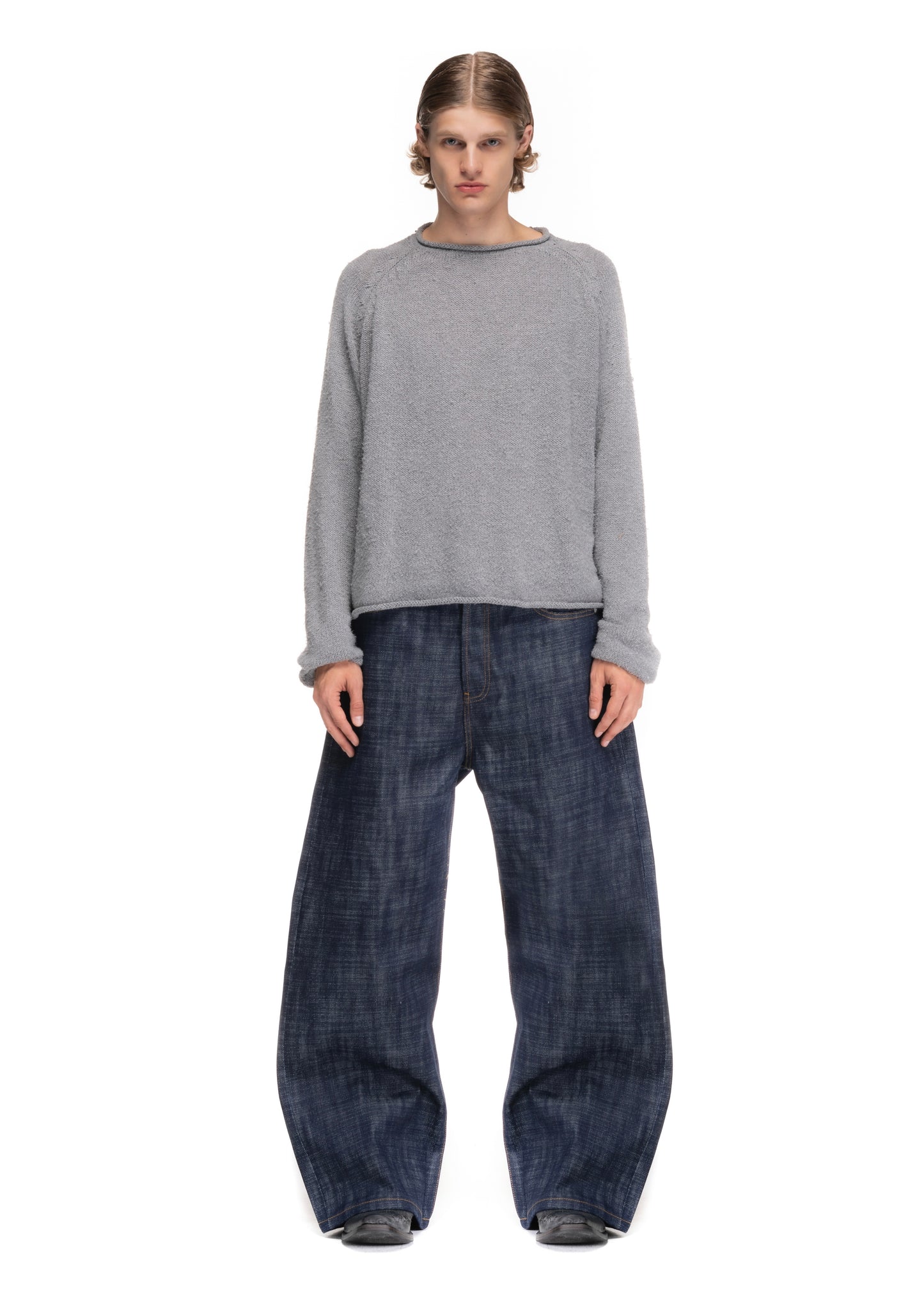 RAW DENIM JAPANESE LOOSE FIT HEAVY STRUCTURED BLUE