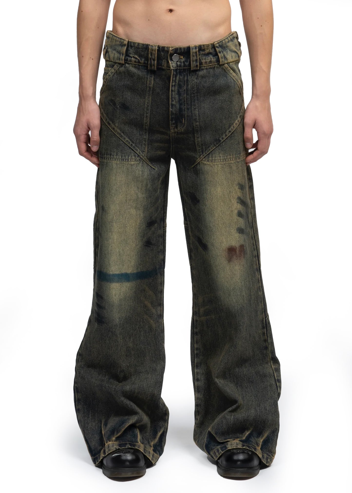 no/faith studios FLARED DENIM-