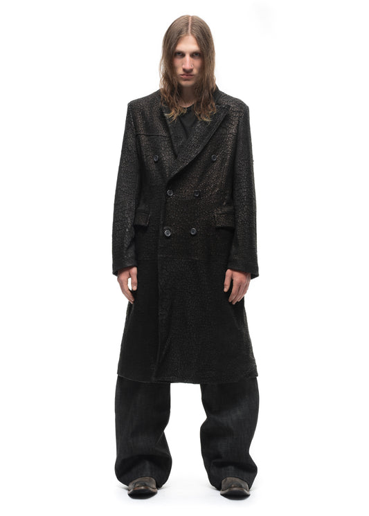 DRIED OCEAN LEATHER COAT