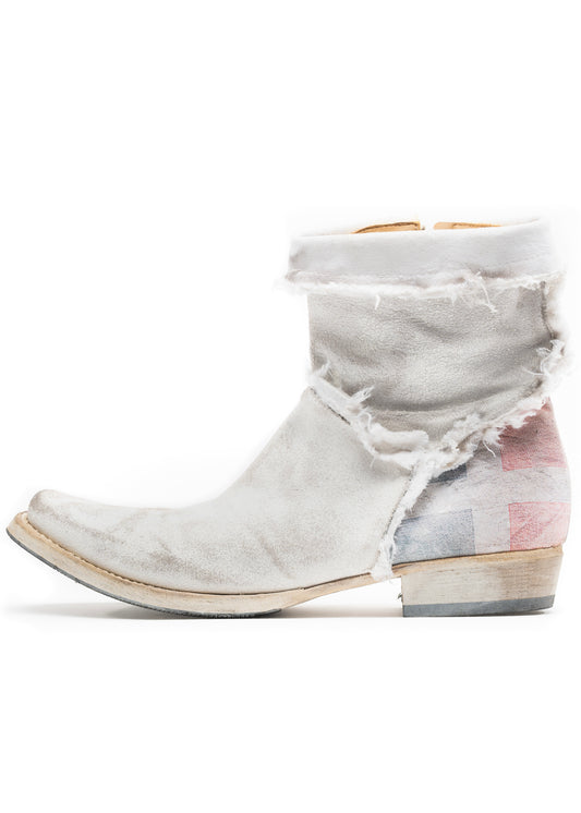 TEXAN BOOTS FLAG WHITE